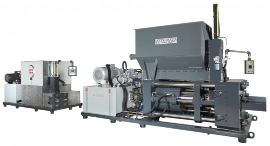 Briquetting machine TH 2800 for wood, metal, biomass and paper