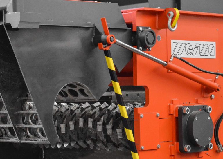 Shredder offener Siebkorb