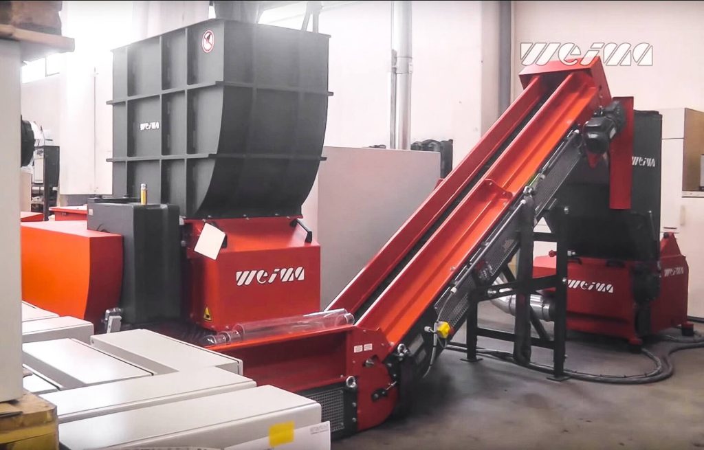 Shredder und Schneidmühle Kombination