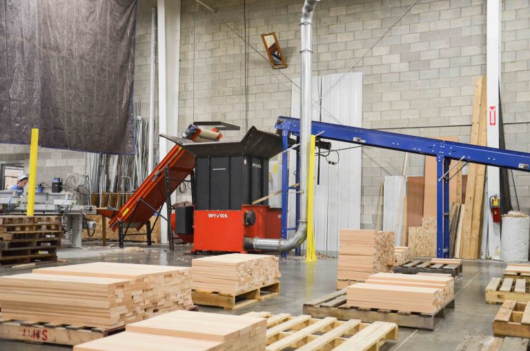 WEIMA WL 10 shredder in a production line
