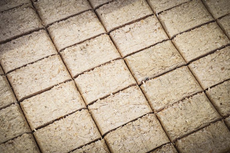 Rectangular wood briquettes