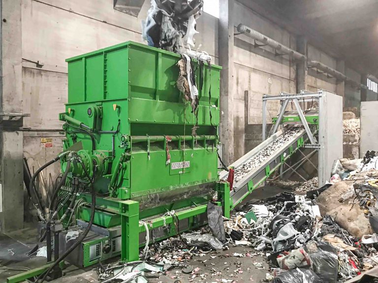 Production waste is processed into RDF with WEIMA shredders