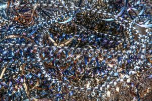 Steel shavings before shredding