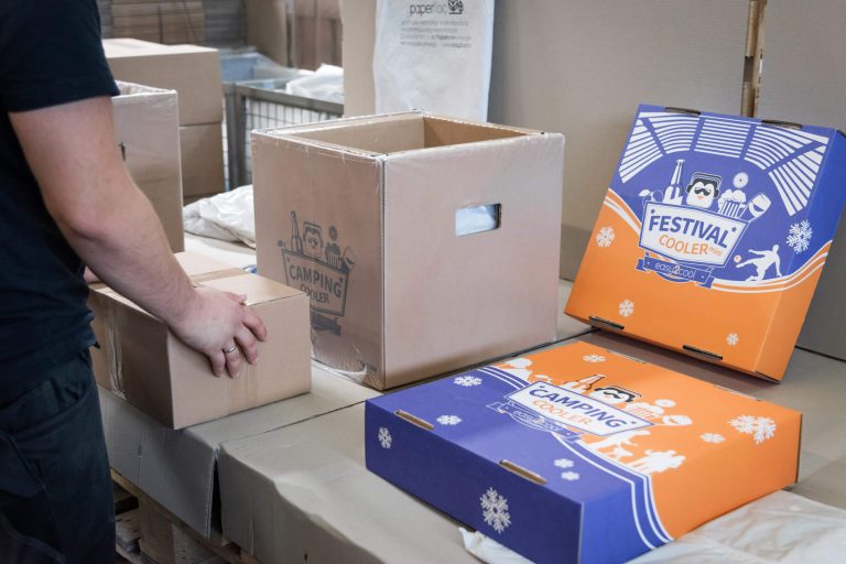 The festival coolers are completed, packed and shipped on site.