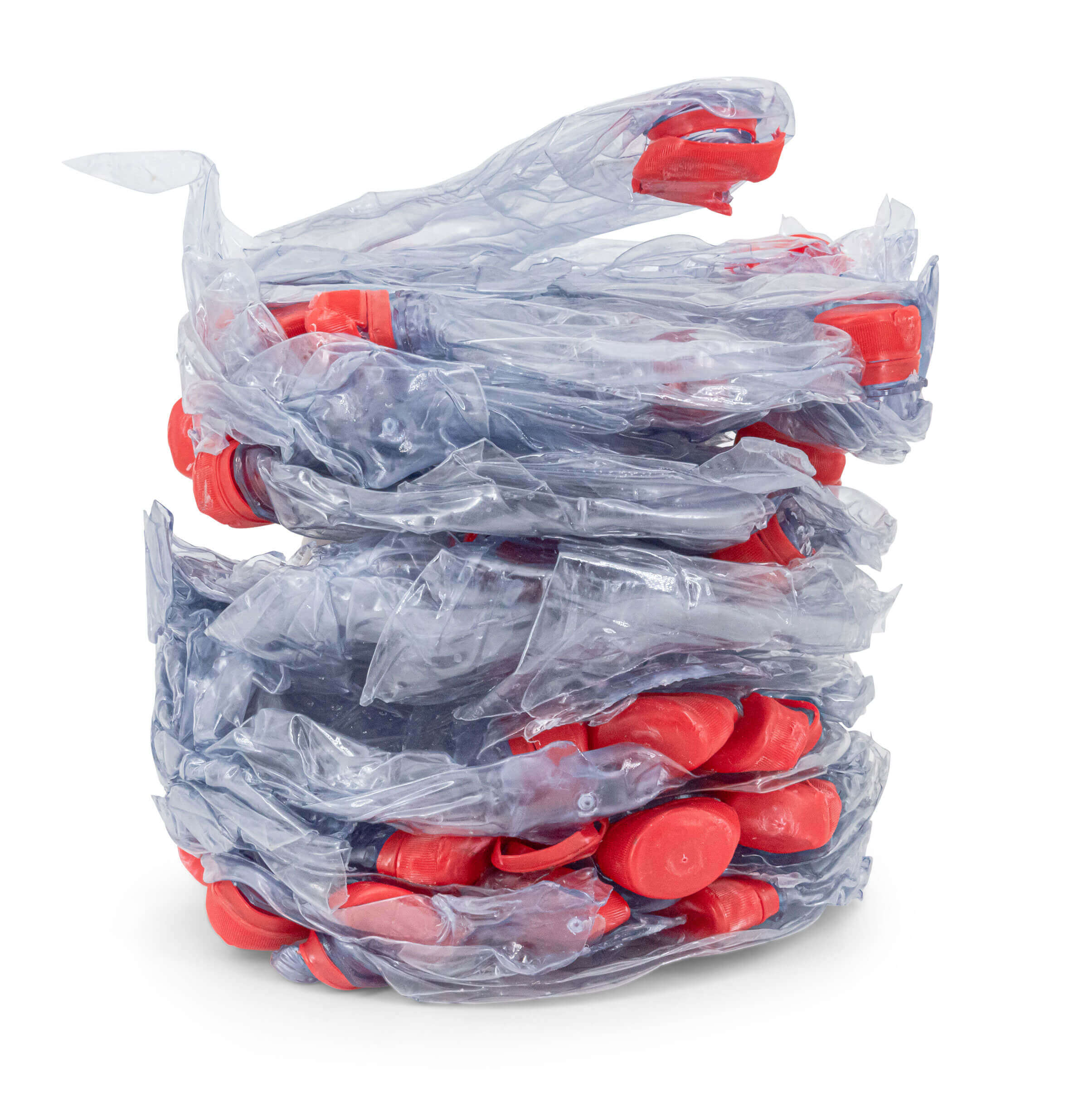 Verpresste PET_Flaschen als Pressling