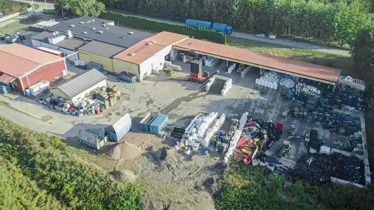 Aerial view of Veolia Recycling Plastics Sweden AB
