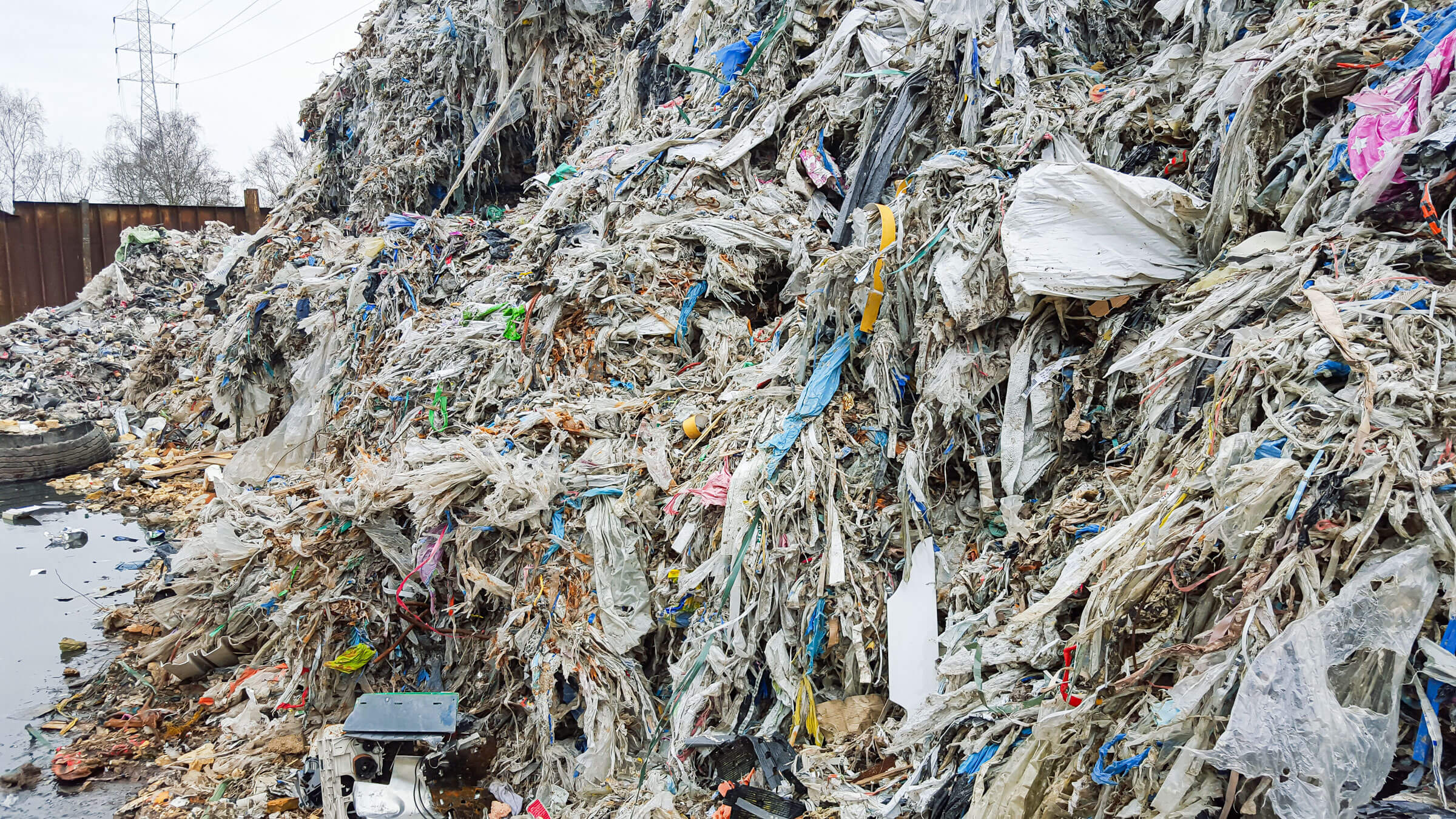 Pulper rejects are stored before the shredding process