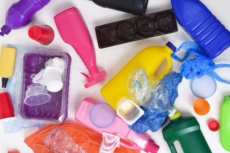 Müll aus Plastik Hartkunststoffen