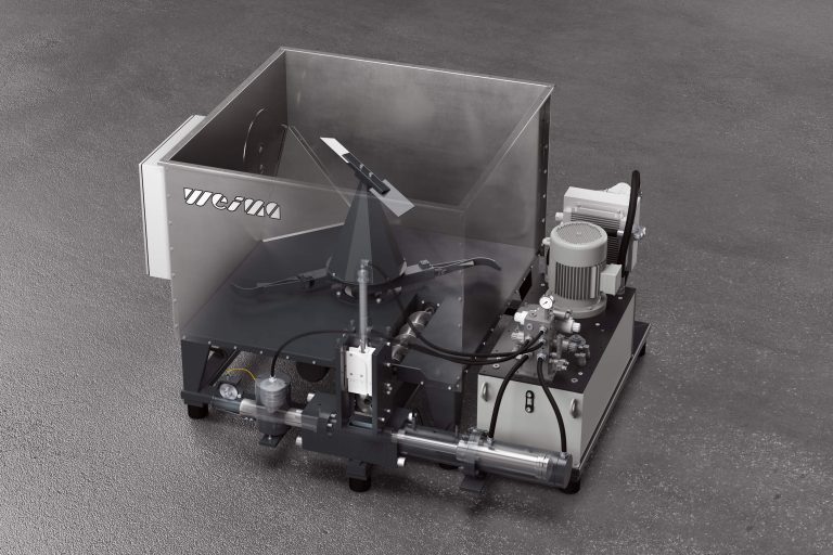 Innenansicht einer WEIMA TH 514 Brikettpresse