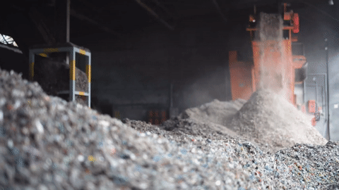 WEIMA shredder shreds waste for refuse derived fuel (RDF) production