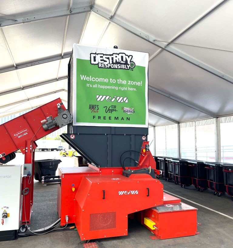 WEIMA stages a shredding system in "The Zone" at AWFS Fair 2021