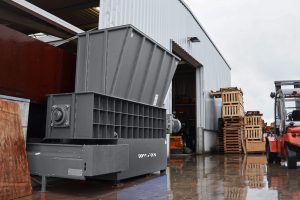 a WEIMA woodwolf crusher at a customers company