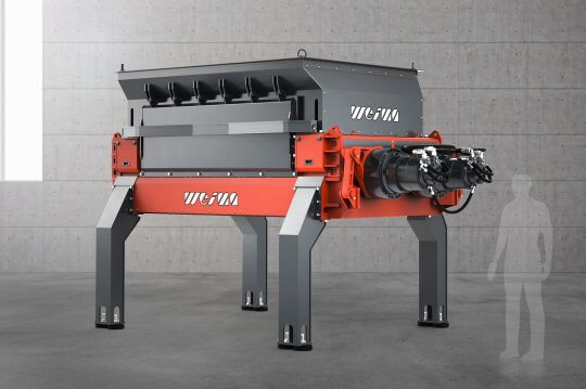 Primary shredder M8.28 with two-shaft technology