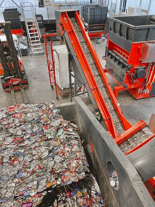 Aluminium Fräsabfälle Alu Späne Brikettierung, Entsorgung und Recycling