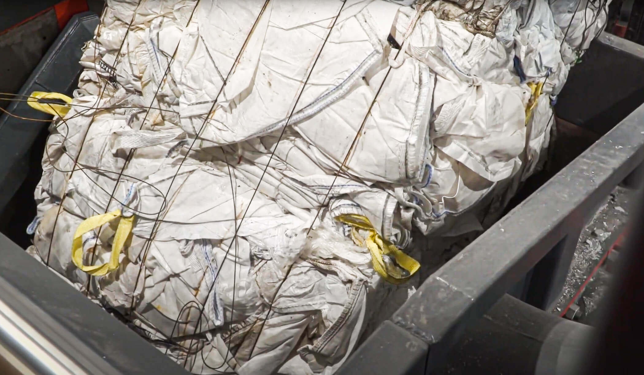 baled big bag shredding with a WEIMA shredder