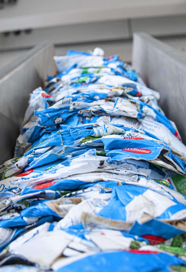 emmi rework recycling packaging discs from rework process