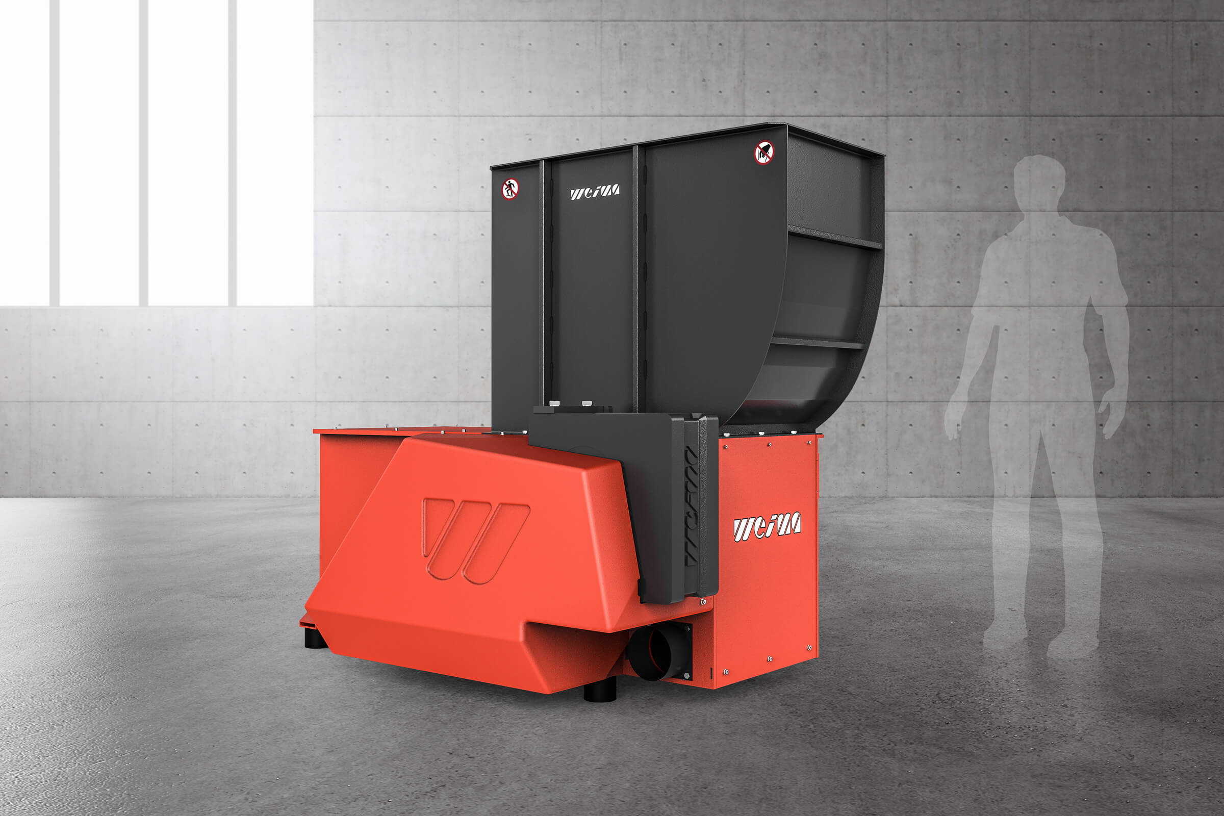 product image of the new WEIMA WL 4 single-shaft shredder