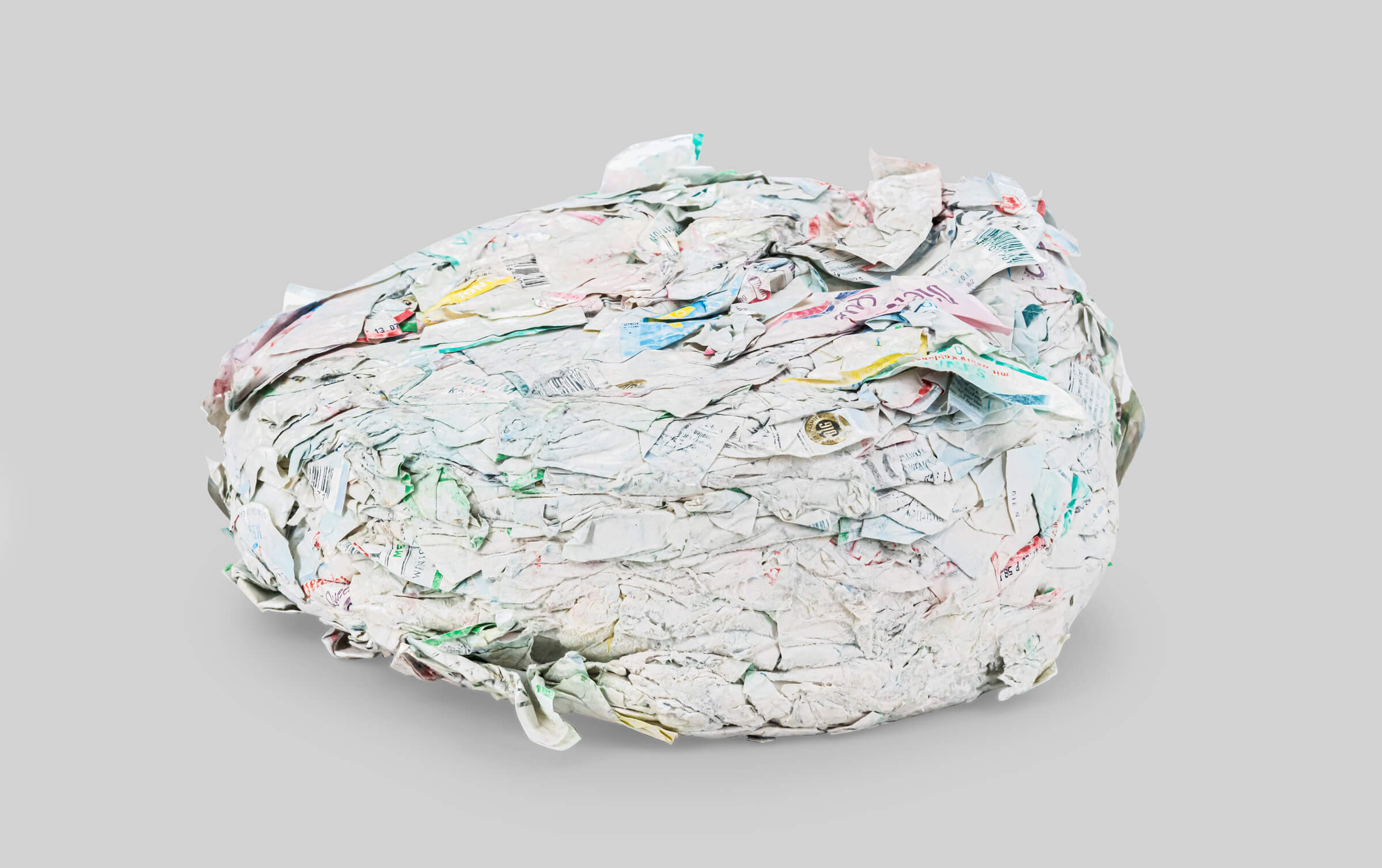 WEIMA Pressling aus Wasserflaschen Etiketten