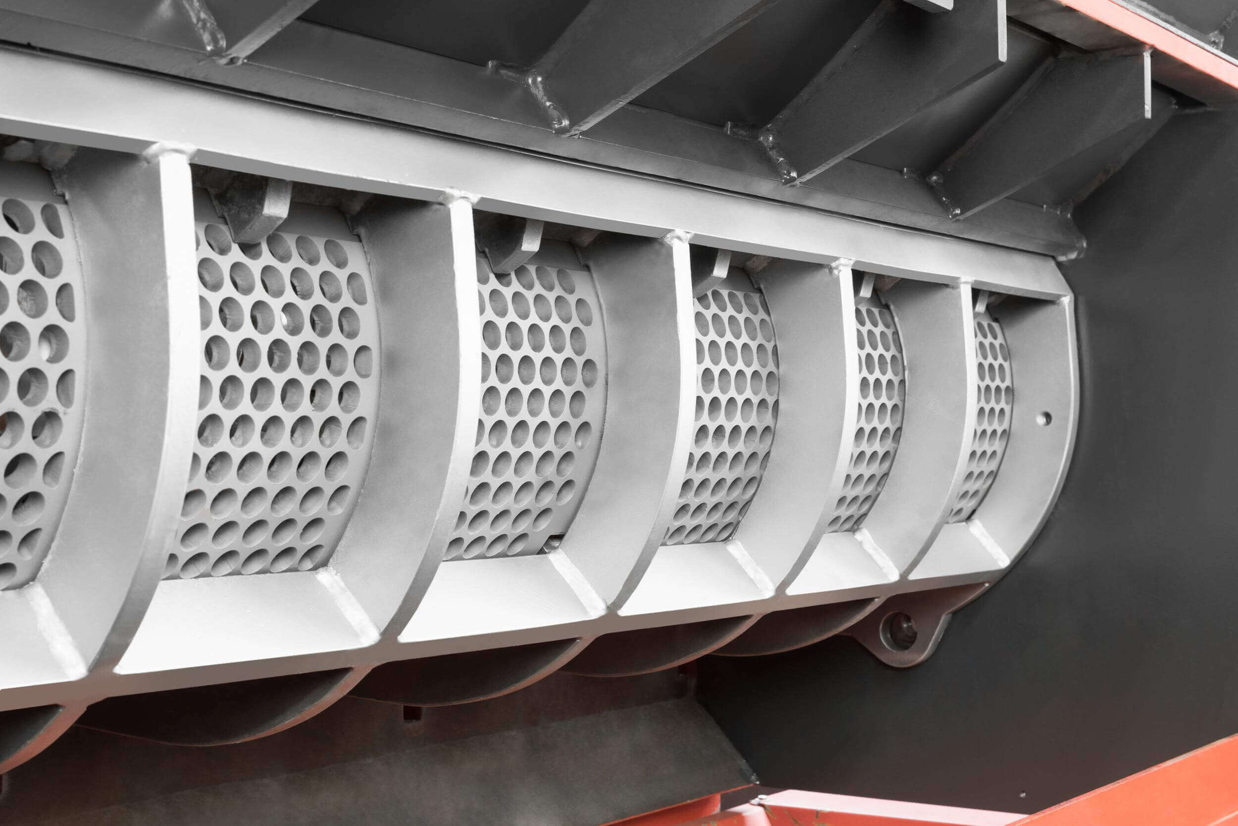 Side view round hole sieve small holes