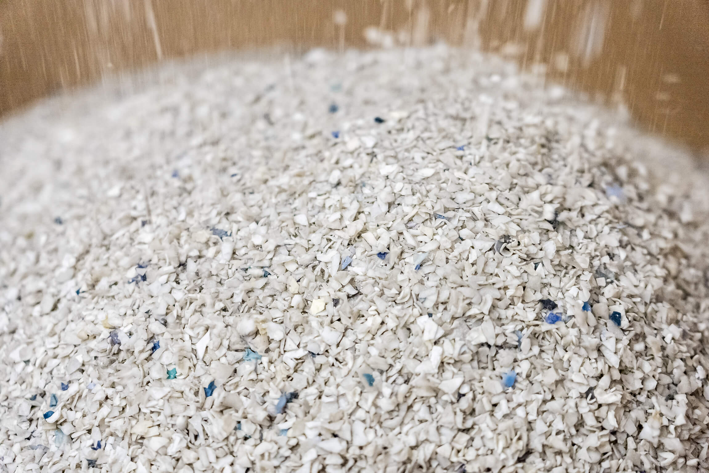 PVB Granular after comminution with WEIMA Granulator