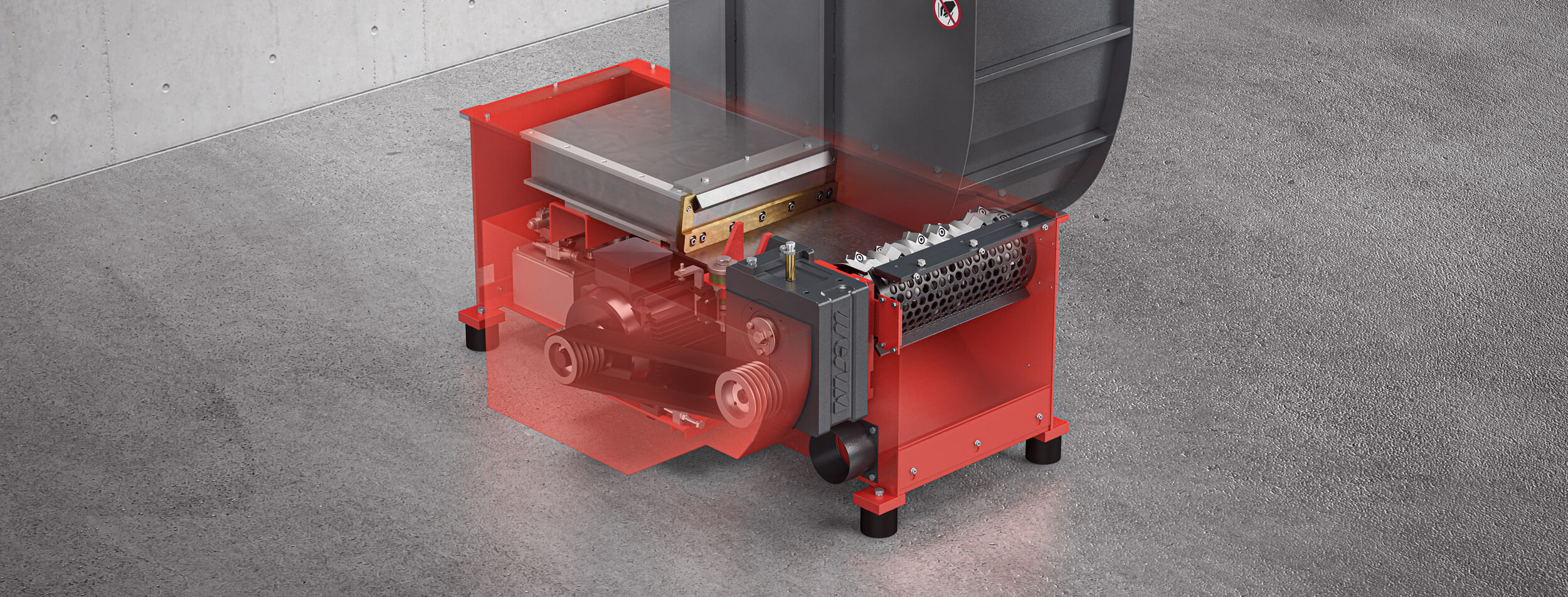 WEIMA WL 4 shredder see-through