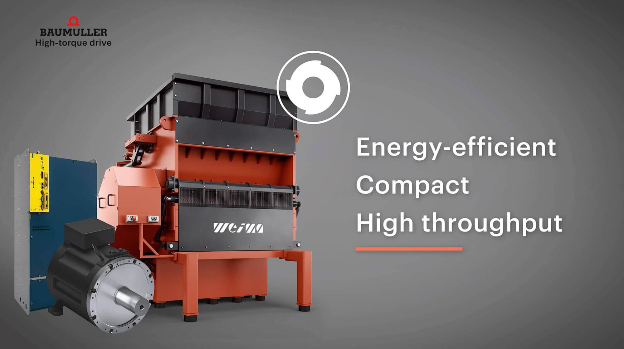 High Torque Antrieb von Baumüller für WEIMA