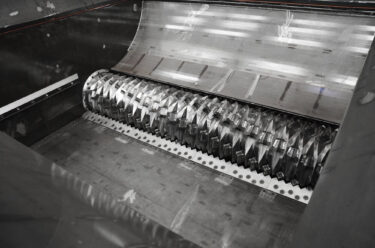 Shredder Rotor mit Schneidmessern