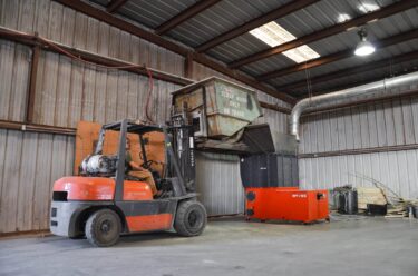 Befüllung WL 4 Einwellen-Shredder