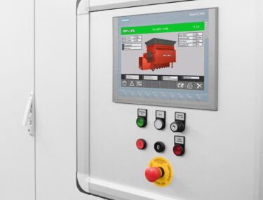 SPS-Steuerung Touchscreen Shredder
