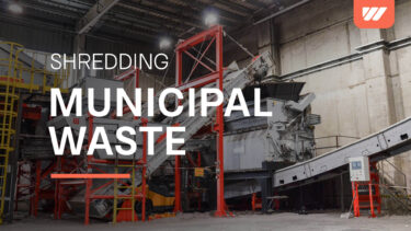 Two WEIMA PowerLine 3000 single-shaft shredders shred municipal waste for Waste To Energy
