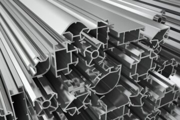 Aluminum profiles before shredding