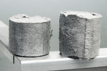 Briketts aus Baumwolle Staub