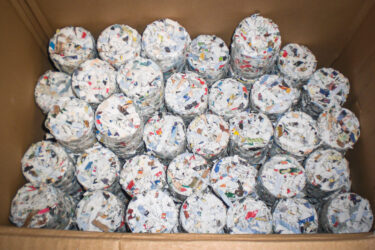 Briquettes from paper waste