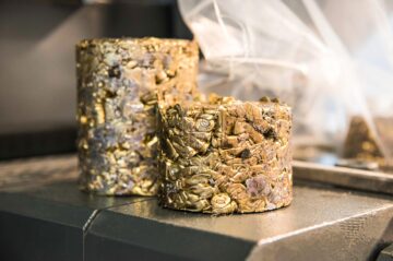 Briketts aus Patronenhülsen