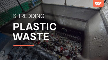Shredding of plastic waste with a WEIMA WLK 25 Super Jumbo single-shaft shredder