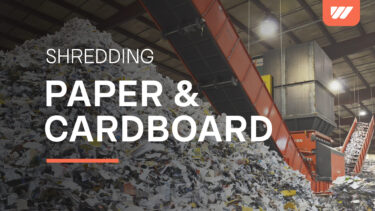 Recycling of paper and cardboard with WEIMA WLK 18 Jumbo single-shaft shredder