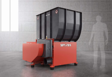 WL 8 Shredder von WEIMA auf grauem Hallen Hintergrund
