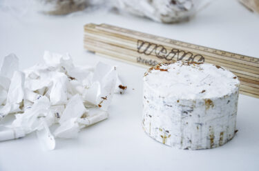 Briquettes from cigarette filter paper