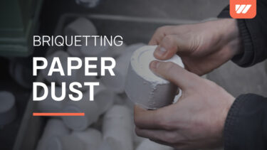 Paper briquettes are tested