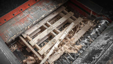 Wooden pallets shredded by WEIMA shredder