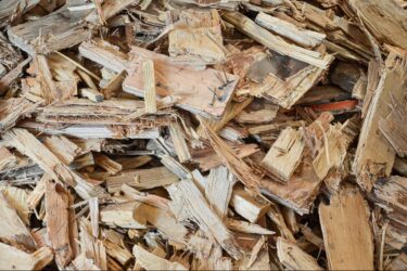 Crushed pallets