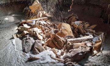 pulping of cardboard waste
