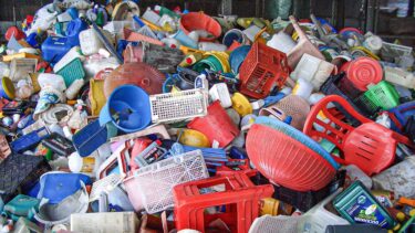 Abfall Sammlung von diversem Hartplastik