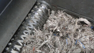 Shredder zerkleinert Pulper Zöpfe
