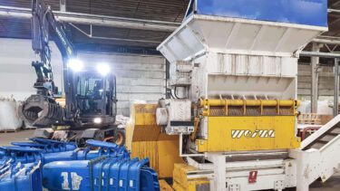 Mülltonnen Shredder für Rigid Plastics