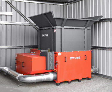 WEIMA wood grinder with air extraction system