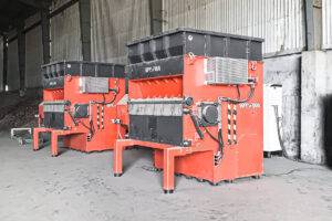 WKS 2200 shredders grind wood waste in Vietnam