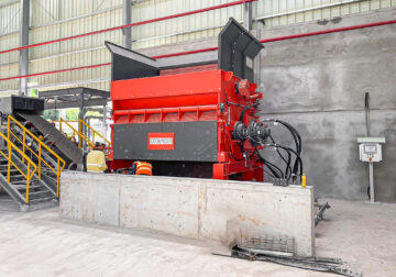 WEIMA WPL 3000 Einwellen-Shredder für Gewerbeabfälle in Kambodscha