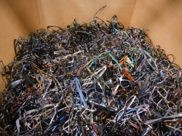 Returned frames are also collected for pickup in a gaylord box.