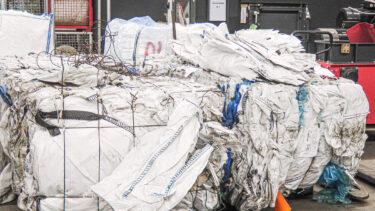 big loads of big bags ready for recycling